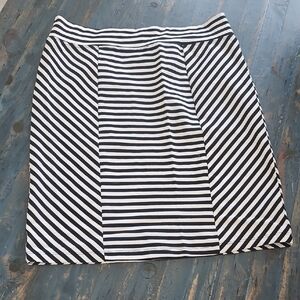 DOPE Black and White Striped Pencil Skirt